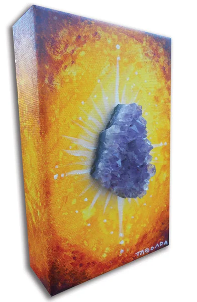 Original Spiritual Art – Amethyst Crystal Spiritual Painting Original Spiritual Art – Amethyst Crystal Spiritual Painting